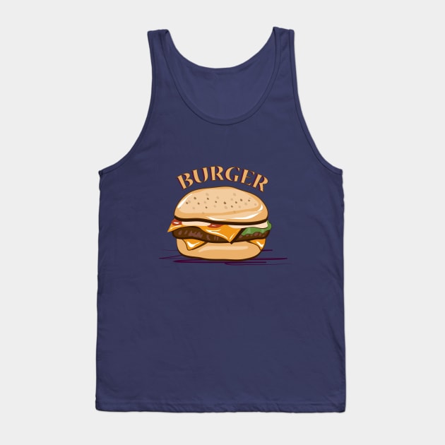 Burger Tank Top by dddesign